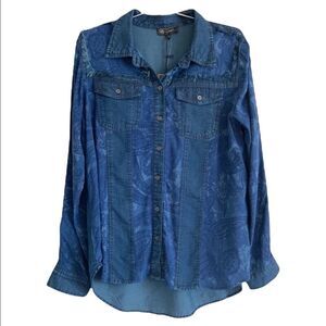 DG2 by Diane Gilman Womens Lyocell Shirt Sz M